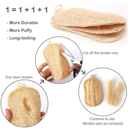 Natural Luffa Dish Washing Cloth