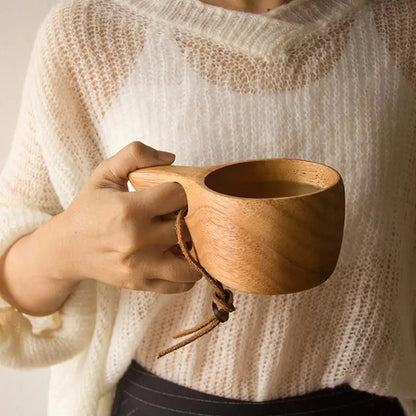 Portable Wooden Coffee Mug