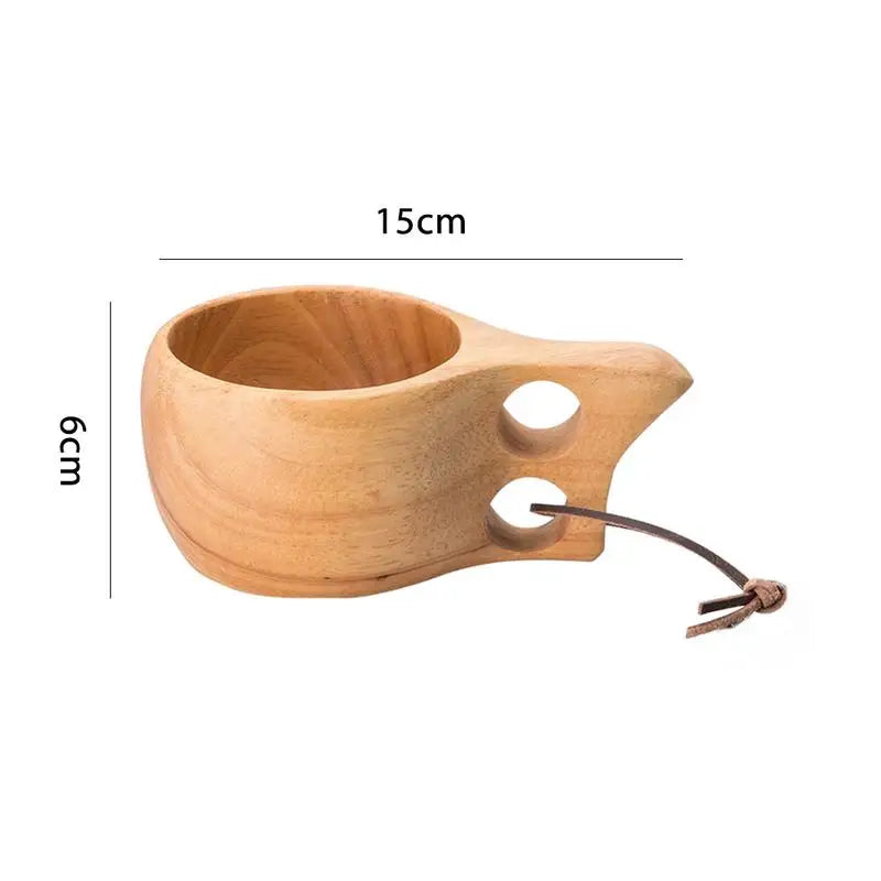 Portable Wooden Coffee Mug