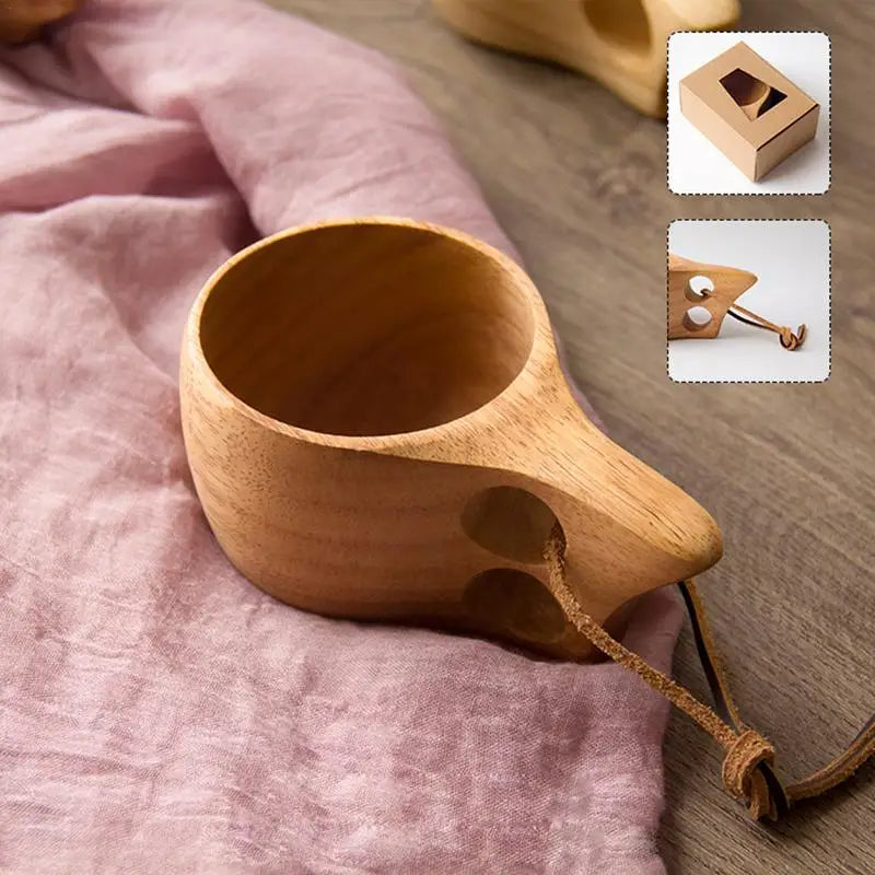 Portable Wooden Coffee Mug